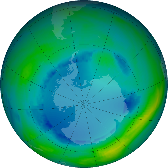 Ozone Map 1992-08-10
